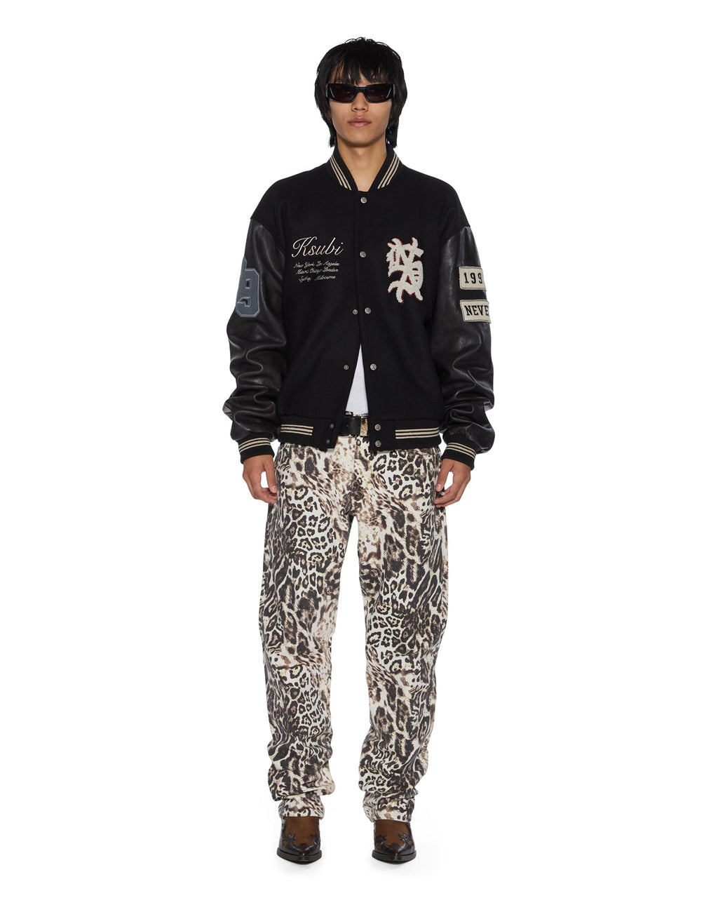 MENS MOWALOLA ANTI K CHEETAH DENIM JEANS