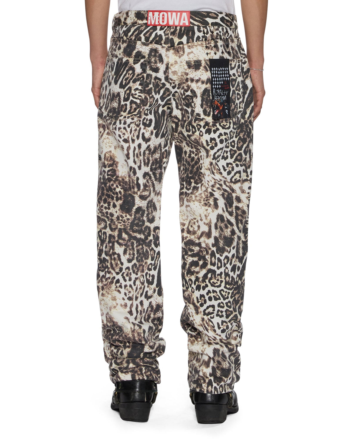 MENS MOWALOLA ANTI K CHEETAH DENIM JEANS