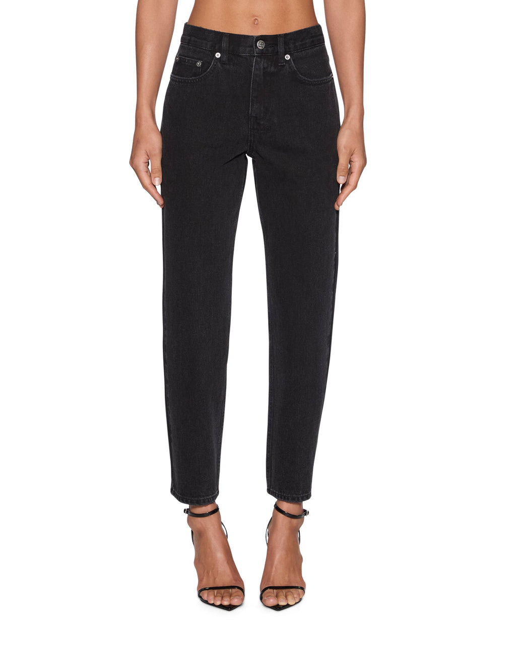 WOMENS PINUP CROP JEAN NOIR DENIM JEANS