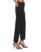 WOMENS PINUP CROP JEAN NOIR DENIM JEANS