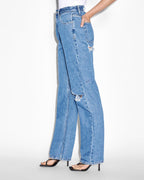 WOMENS PLAYBACK RAMBLE TRASHED DENIM JEANS
