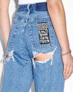 WOMENS PLAYBACK RAMBLE TRASHED DENIM JEANS