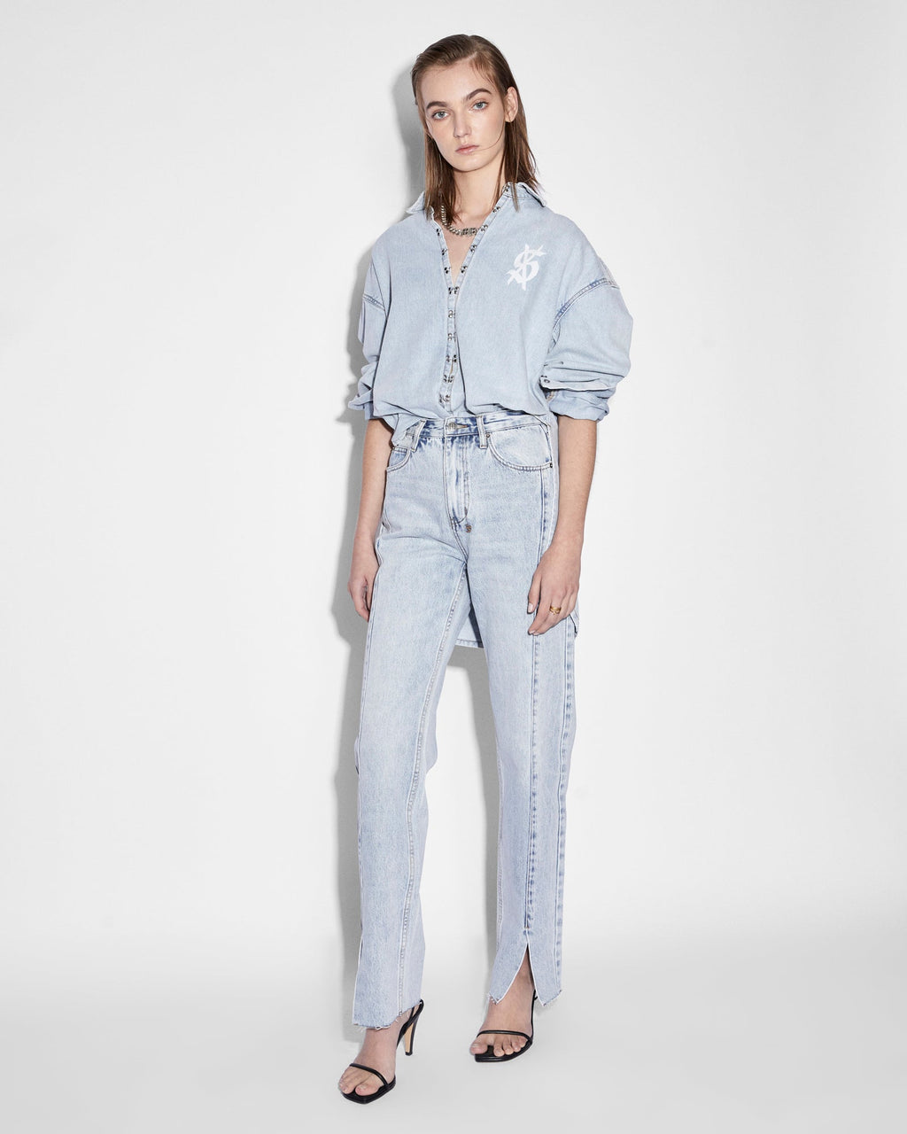 WOMENS PLAYBACK MUSE PANEL DENIM JEANS