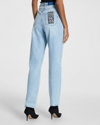 Womens Playback Sense Straight Denim Jeans - Denim