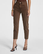 Womens Pointer Koko Relaxed Tapered Denim Jeans - Brown