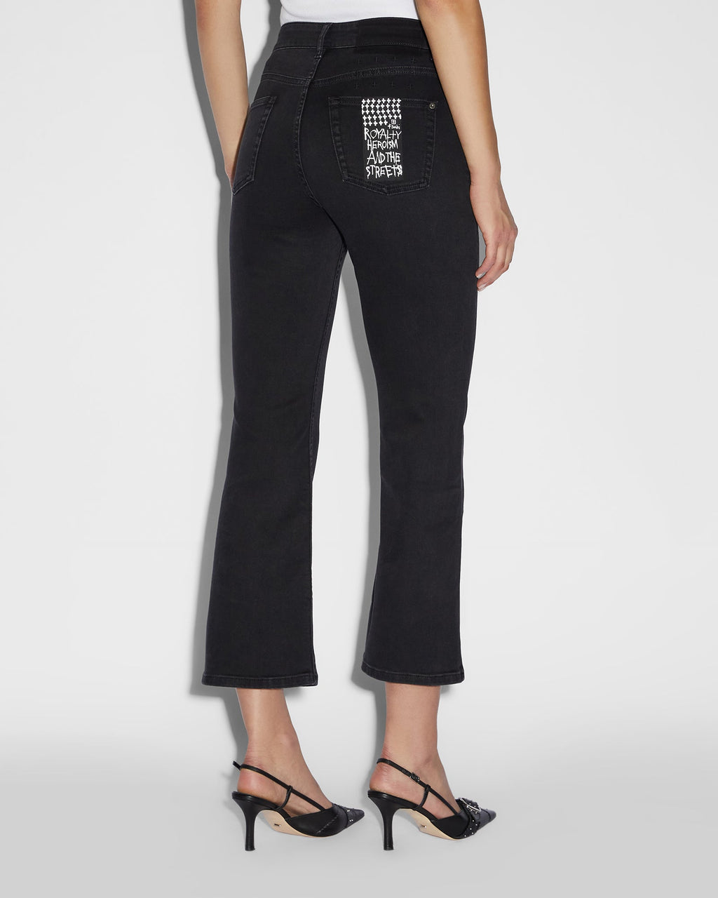 WOMENS SOHO CROP STEALTH DENIM JEANS