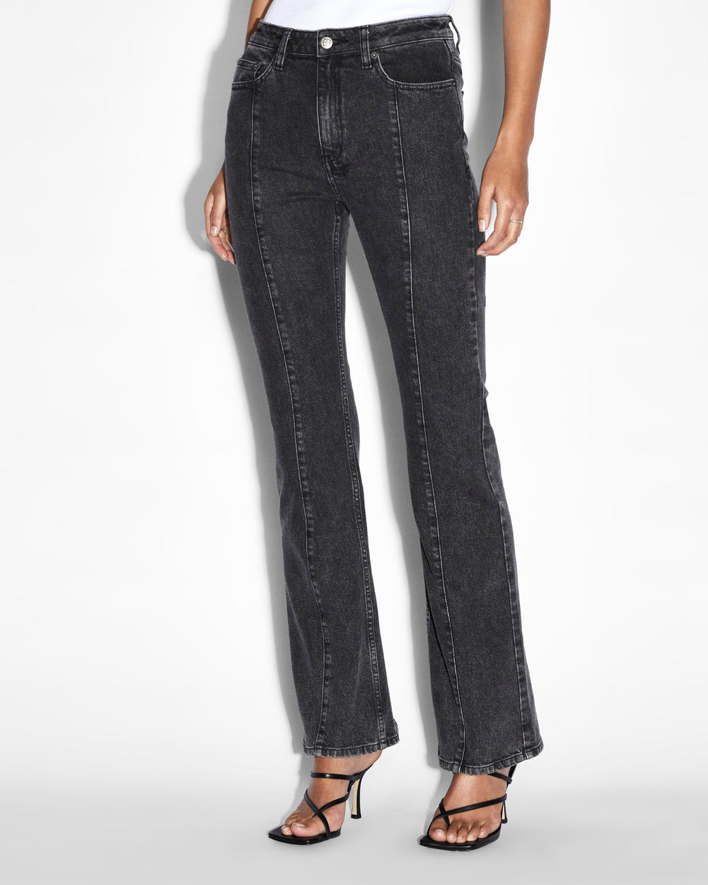WOMENS SOHO ONYX ZIP DENIM JEANS