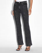 WOMENS SOHO ONYX ZIP DENIM JEANS