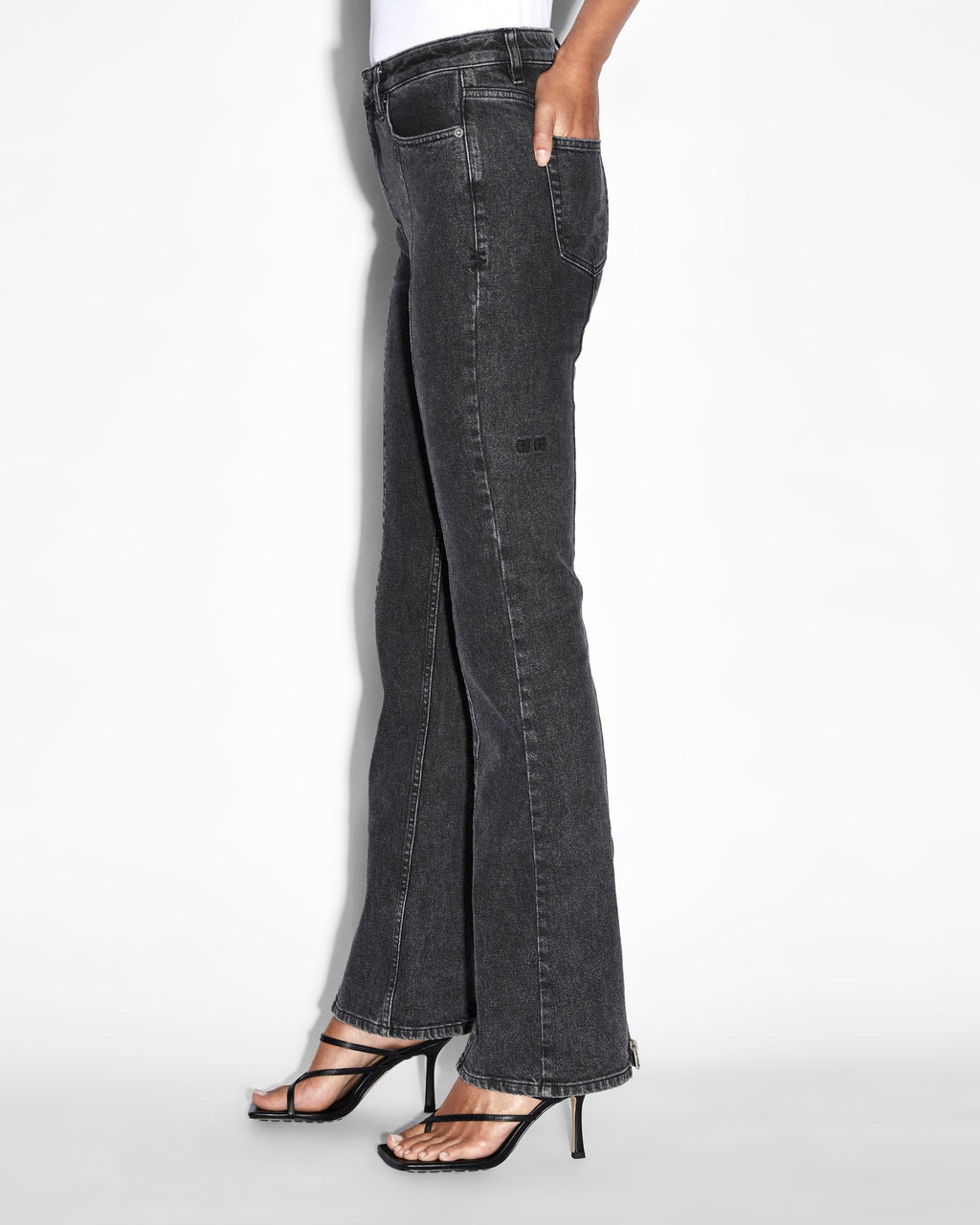 WOMENS SOHO ONYX ZIP DENIM JEANS