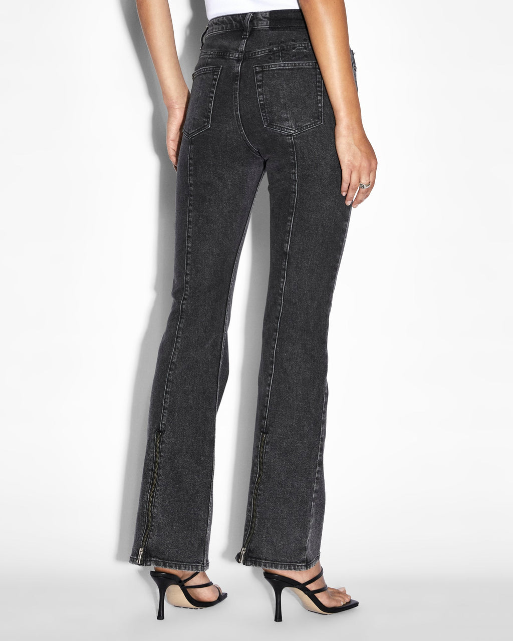 WOMENS SOHO ONYX ZIP DENIM JEANS