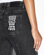 WOMENS SOHO ONYX ZIP DENIM JEANS