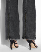 WOMENS SOHO ONYX ZIP DENIM JEANS