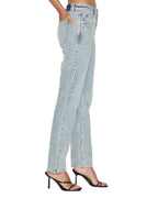 WOMENS STRAIGHT UP WORN DENIM JEANS