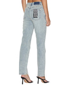 WOMENS STRAIGHT UP WORN DENIM JEANS