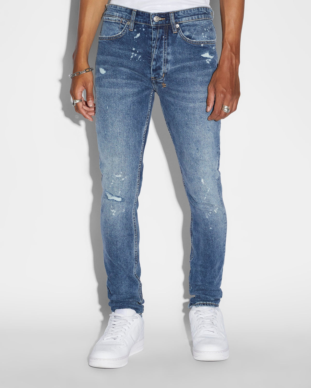 MENS VAN WINKLE KULTURE TRASHED DENIM JEANS