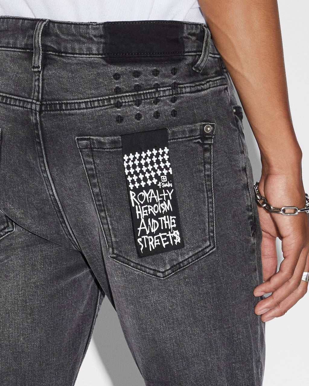 MENS VAN WINKLE SKRIBED DENIM JEANS