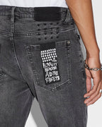 MENS VAN WINKLE SKRIBED DENIM JEANS