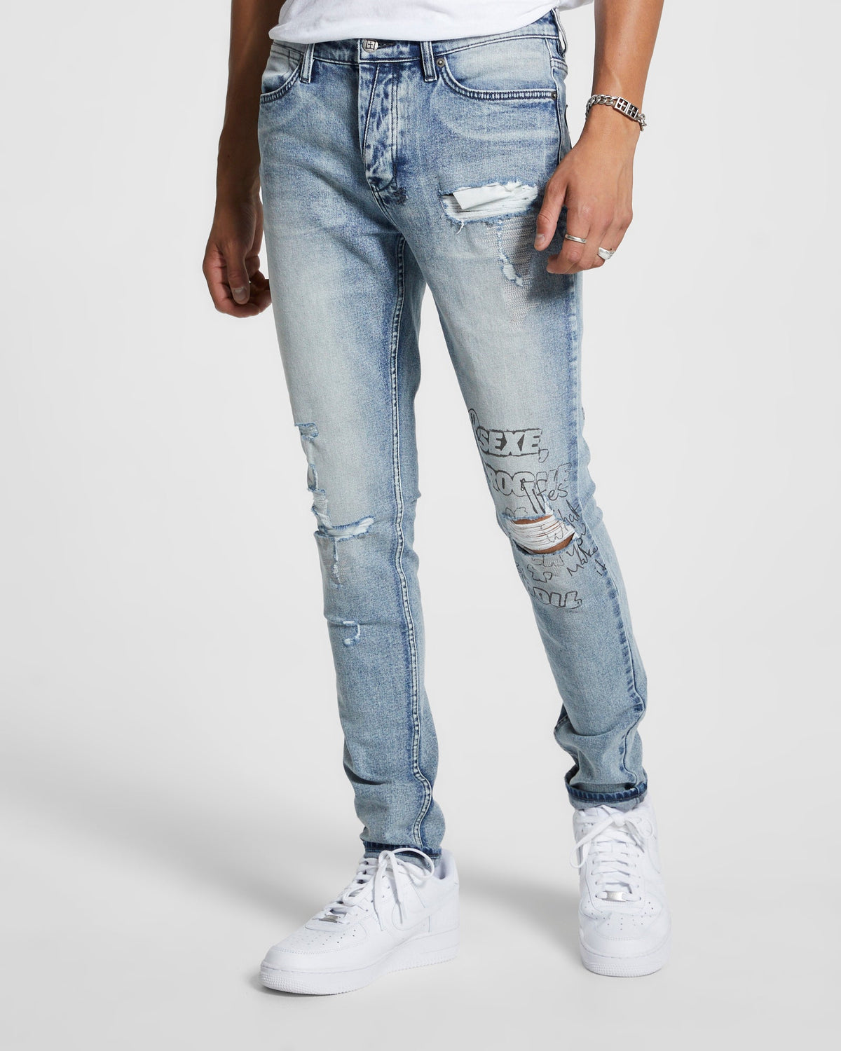 MENS VAN WINKLE SEXE DROGUE DENIM JEANS