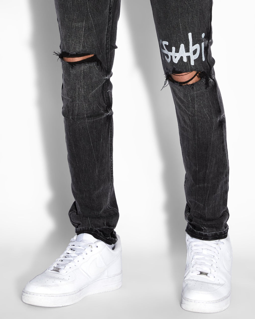 Mens Van Winkle 1999 Black Skinny Denim Jeans - Black