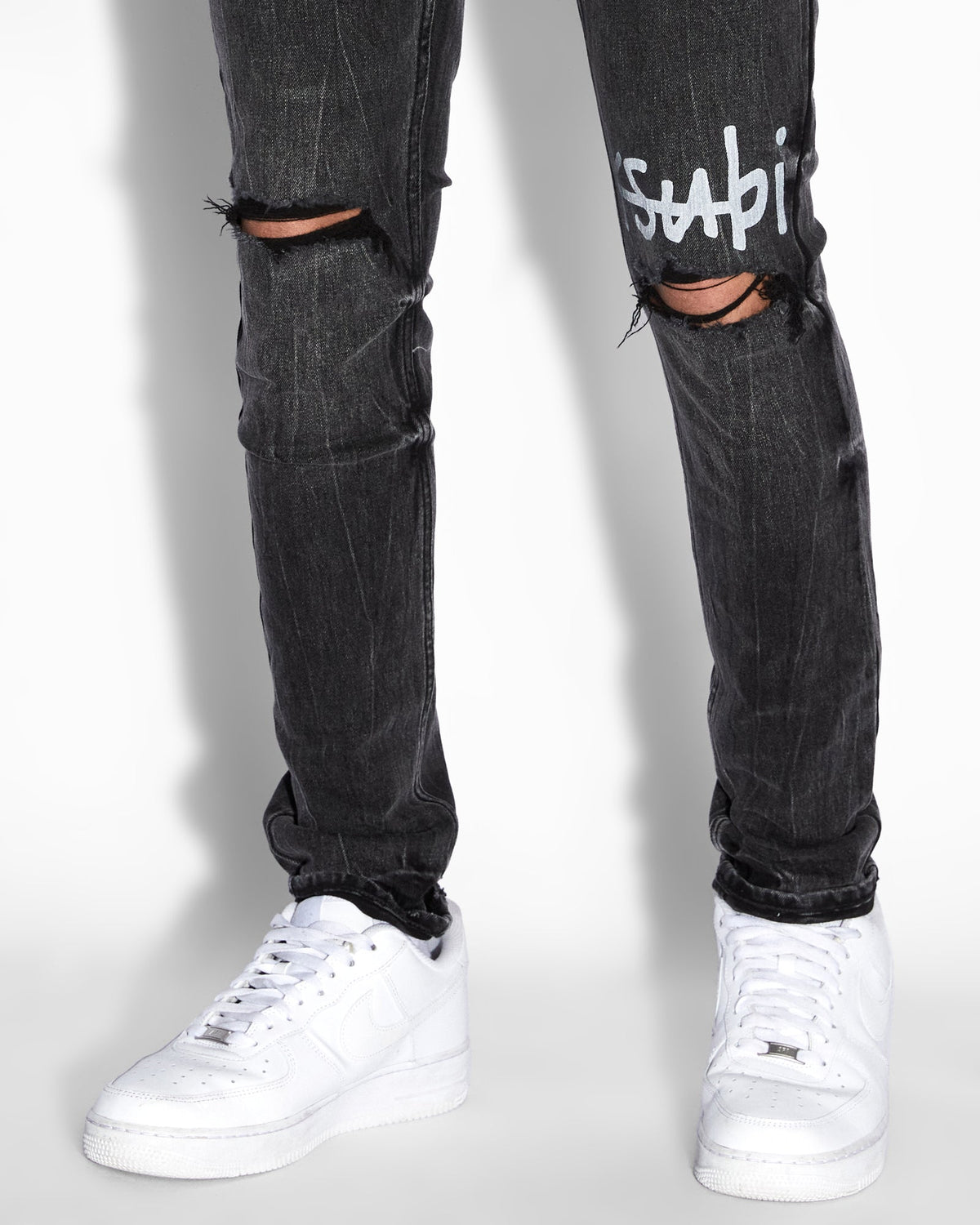Mens Van Winkle 1999 Black Skinny Denim Jeans - Black