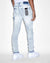 MENS  VAN WINKLE 2 TONE SKINNY DENIM JEANS