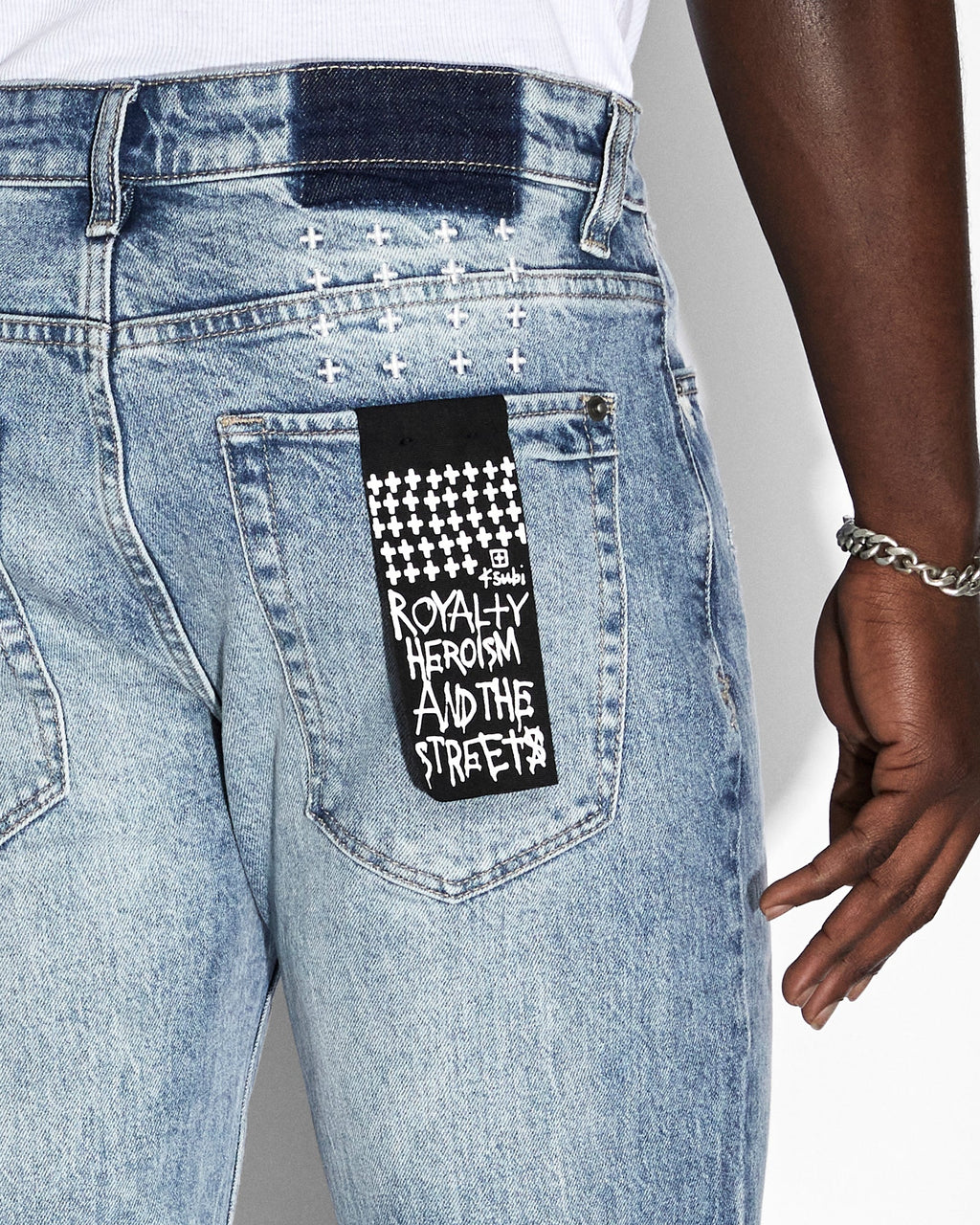 Mens Van Winkle Highfly Skinny Denim Jeans - Denim