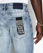 Mens Van Winkle Highfly Skinny Denim Jeans - Denim