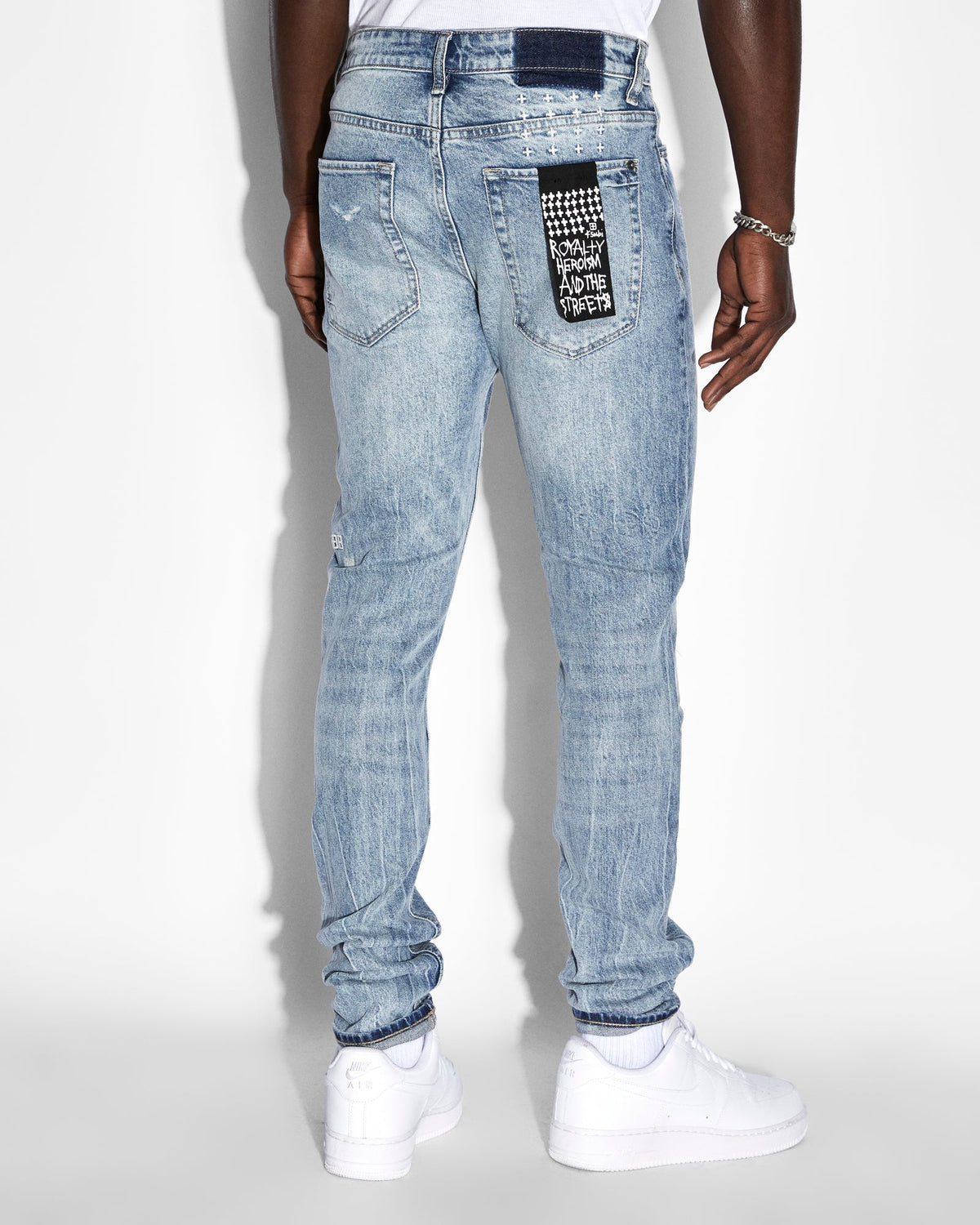 Mens Van Winkle Highfly Skinny Denim Jeans - Denim