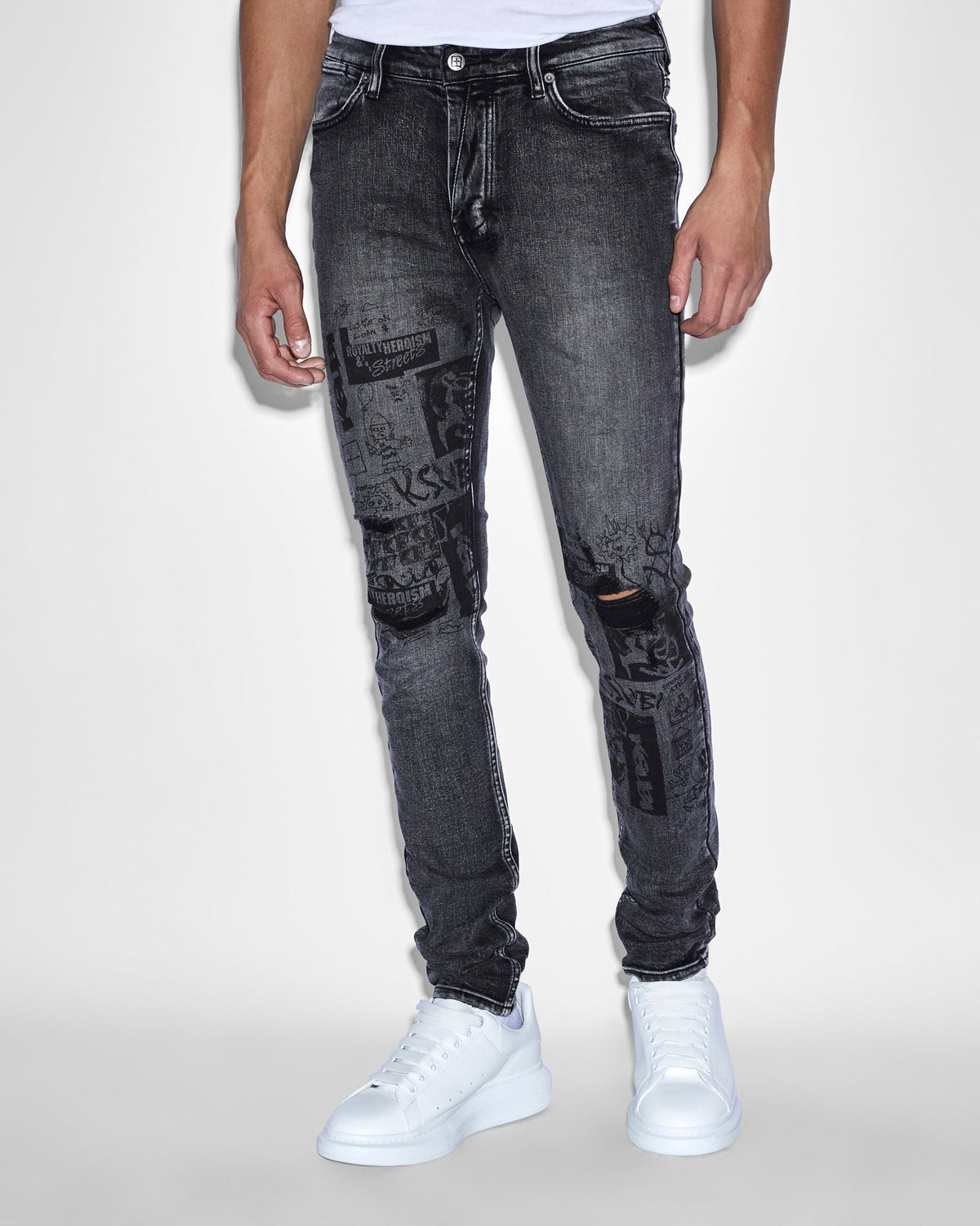 MENS VAN WINKLE MASH UP DENIM JEANS