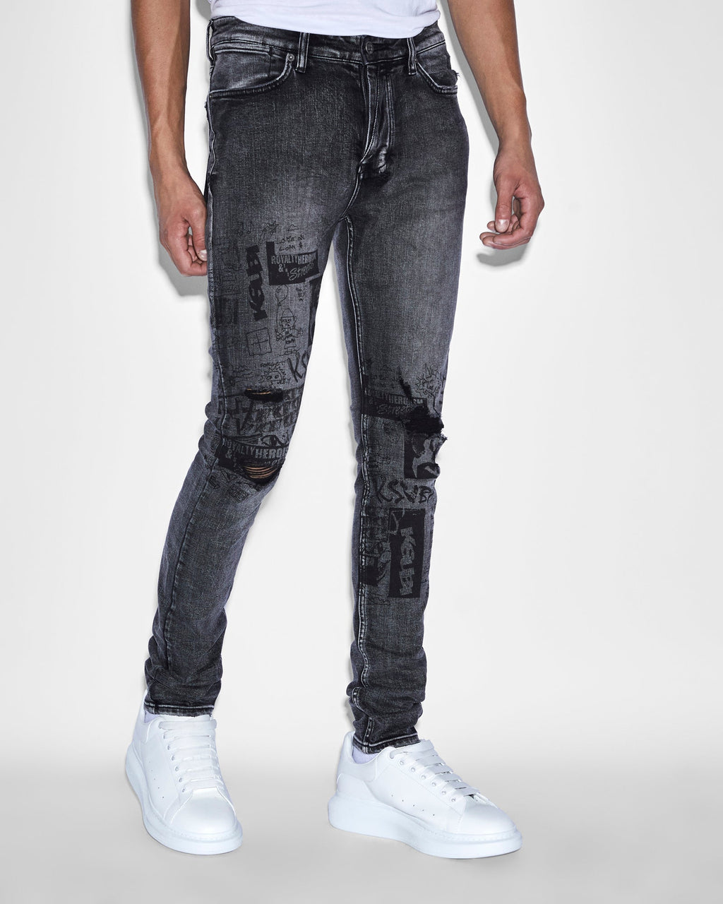 MENS VAN WINKLE MASH UP DENIM JEANS