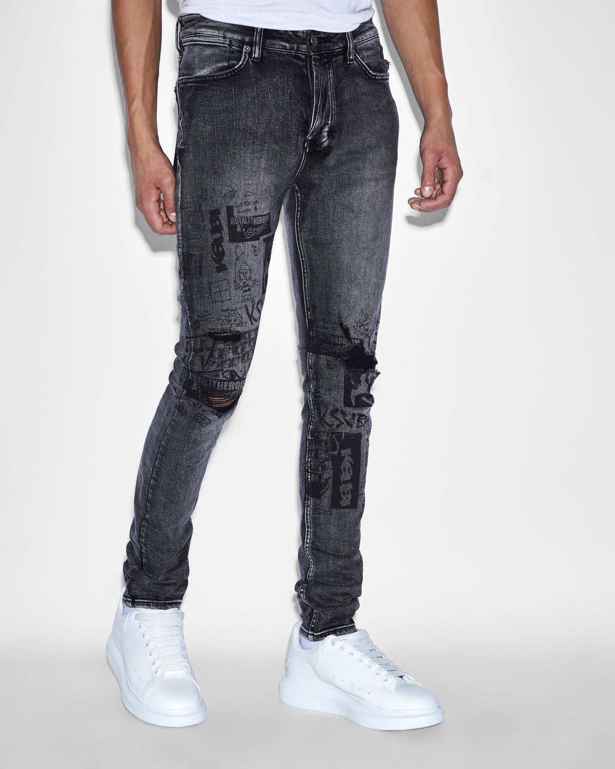 MENS VAN WINKLE MASH UP DENIM JEANS