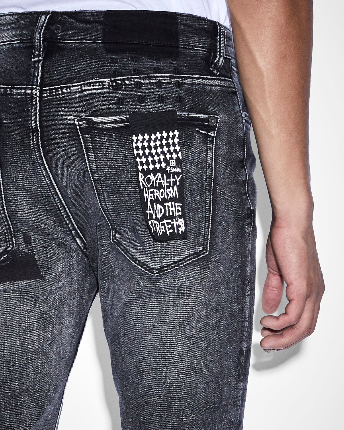 MENS VAN WINKLE MASH UP DENIM JEANS