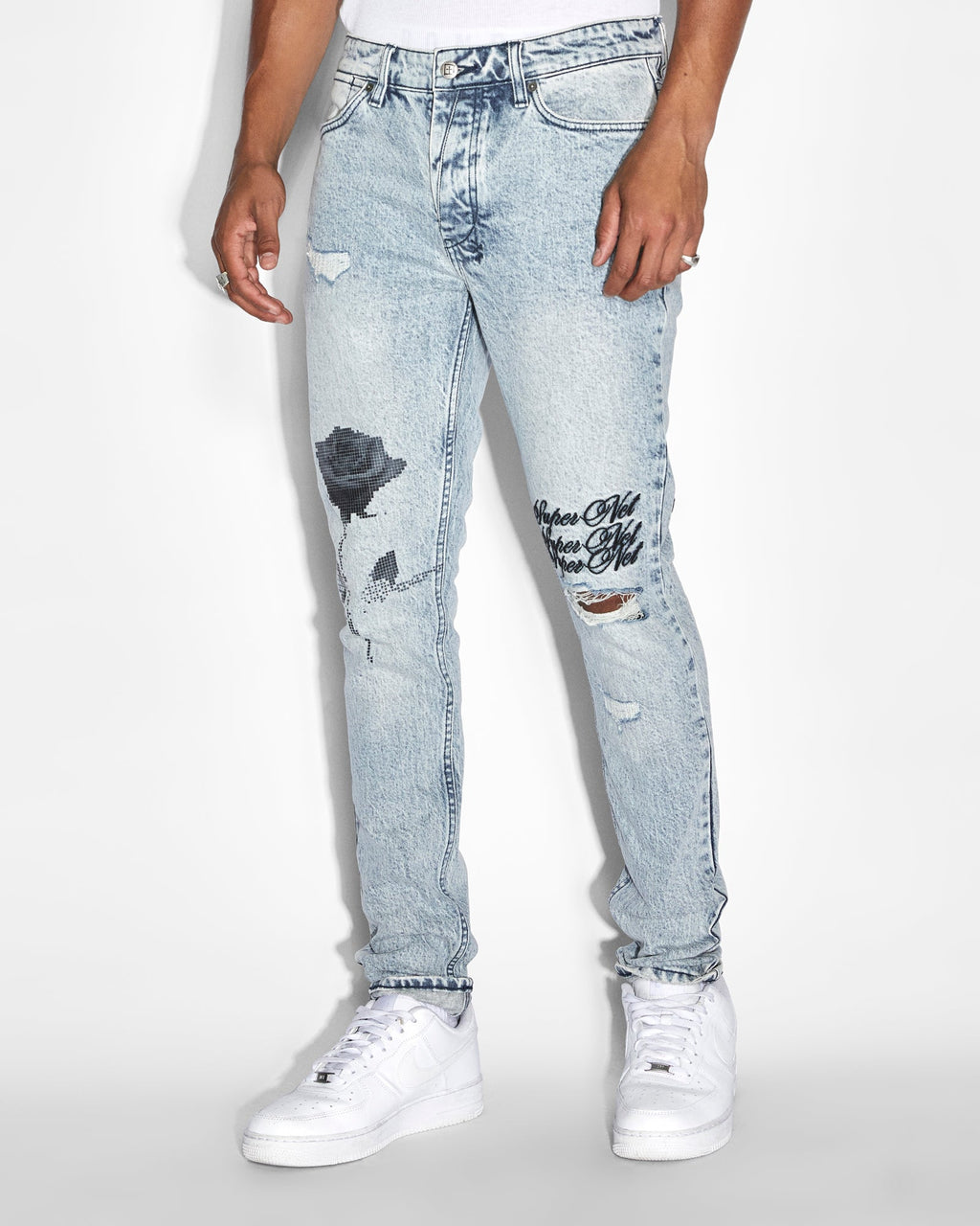 MENS VAN WINKLE PIXEL OKTANE DENIM JEANS