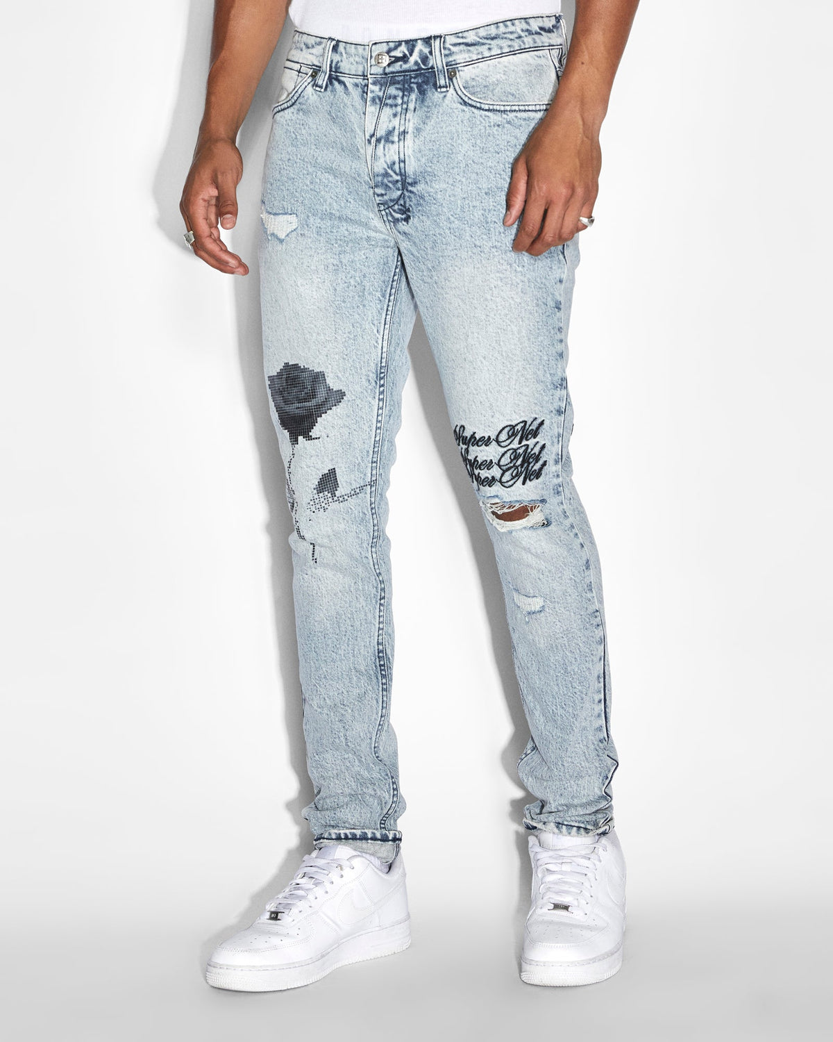 MENS VAN WINKLE PIXEL OKTANE DENIM JEANS