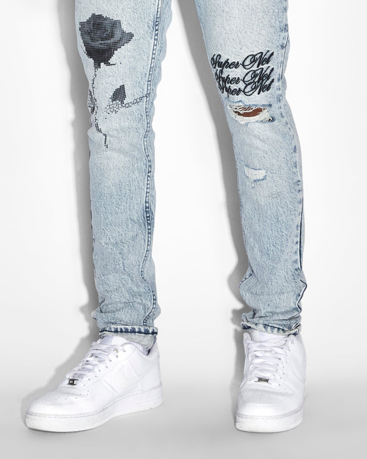 MENS VAN WINKLE PIXEL OKTANE DENIM JEANS