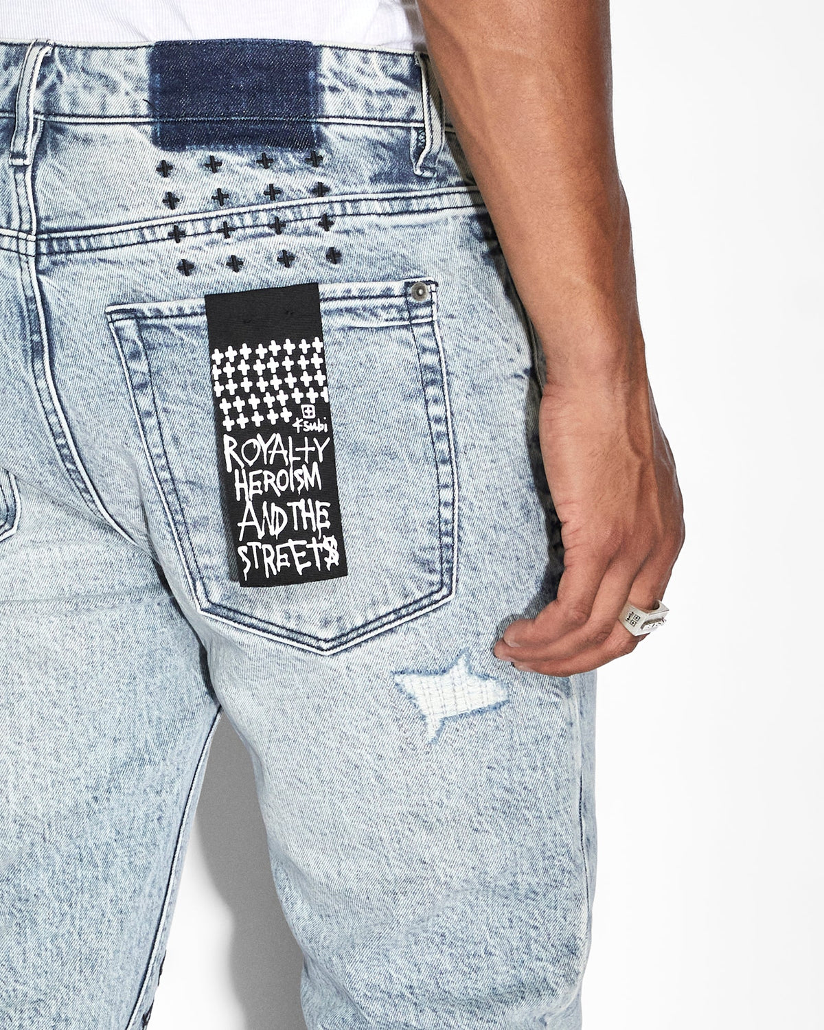 MENS VAN WINKLE PIXEL OKTANE DENIM JEANS