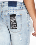 Mens Van Winkle Pure Streets Skinny Denim Jeans - Denim