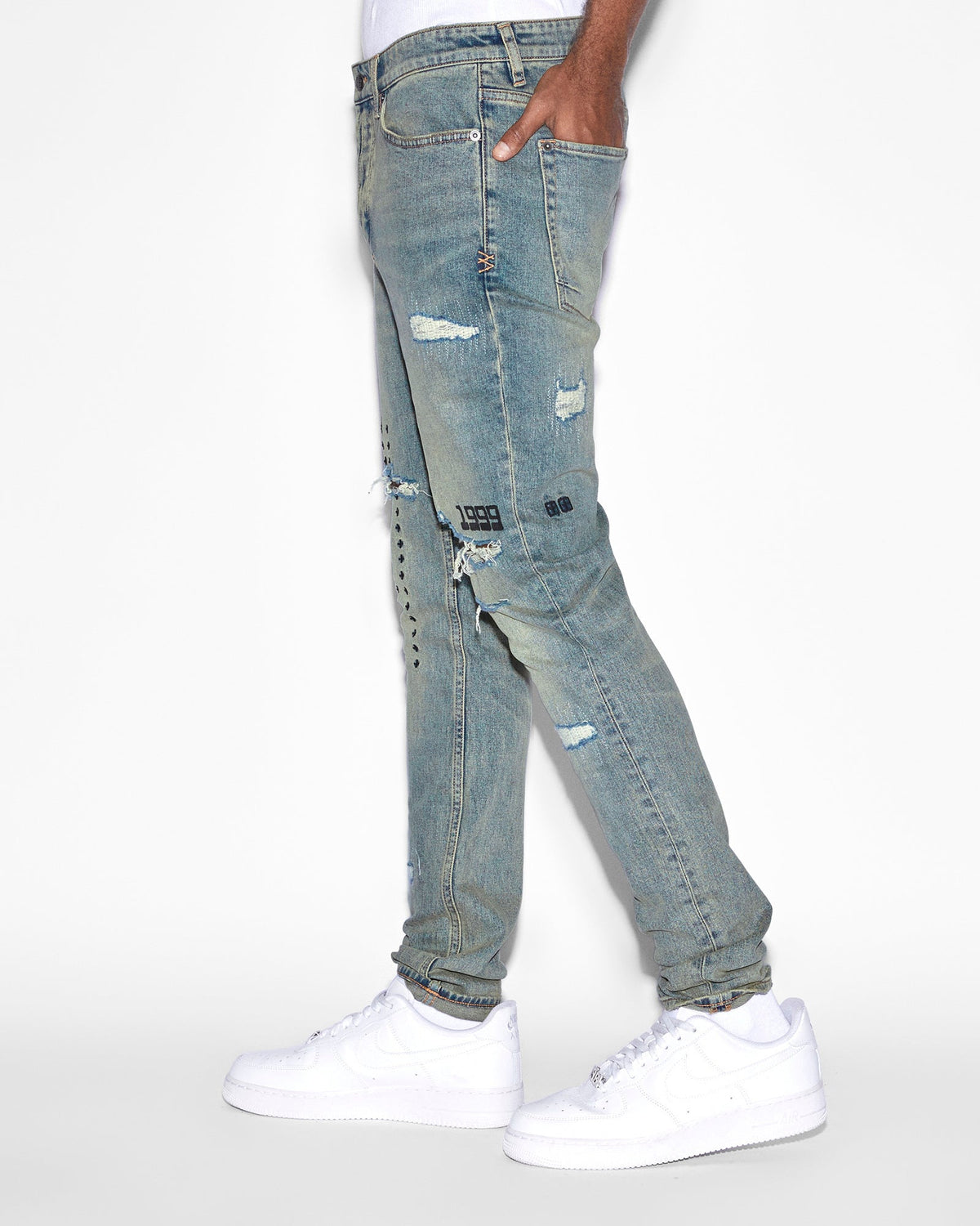 MENS VAN WINKLE THROW BAK TRASH DENIM JEANS