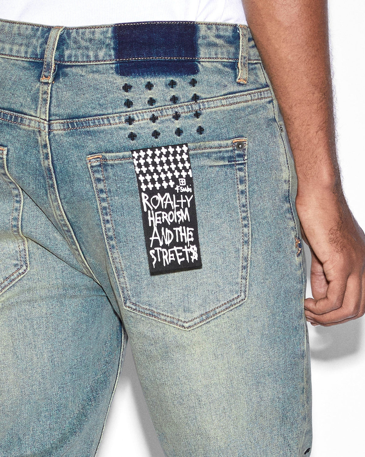 MENS VAN WINKLE THROW BAK TRASH DENIM JEANS