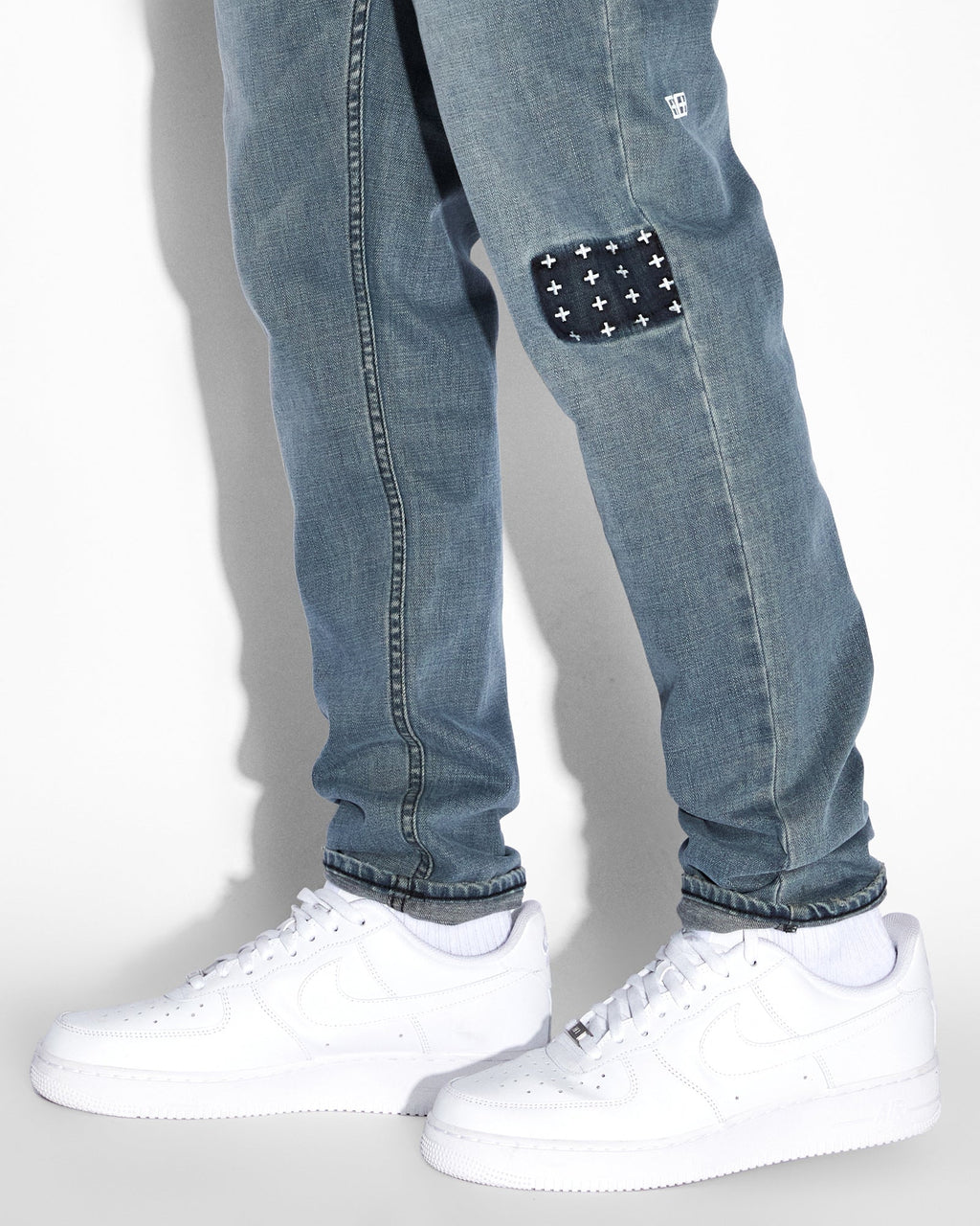 Mens Wolfgang 3rd Degree Tapered Denim Jeans - Denim