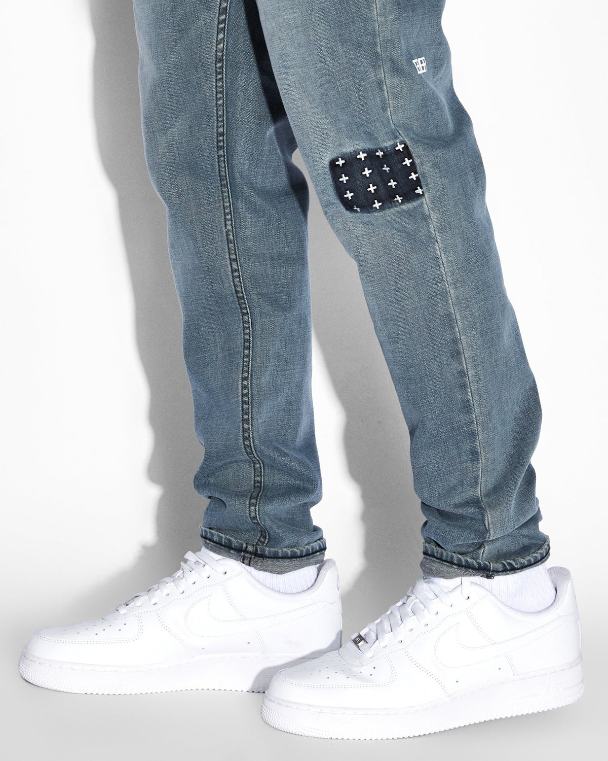 Mens Wolfgang 3rd Degree Tapered Denim Jeans - Denim