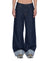 WOMENS  KSUPER CUFFED MYSTIC RINSE BAGGY DENIM JEANS