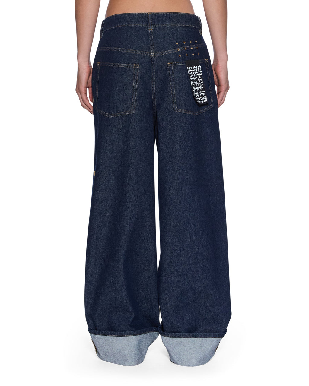 WOMENS KSUPER CUFFED MYSTIC RINSE DENIM JEANS