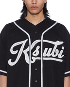 MENS OUTFIELD SS JERSEY BLACK FASHION TOPS