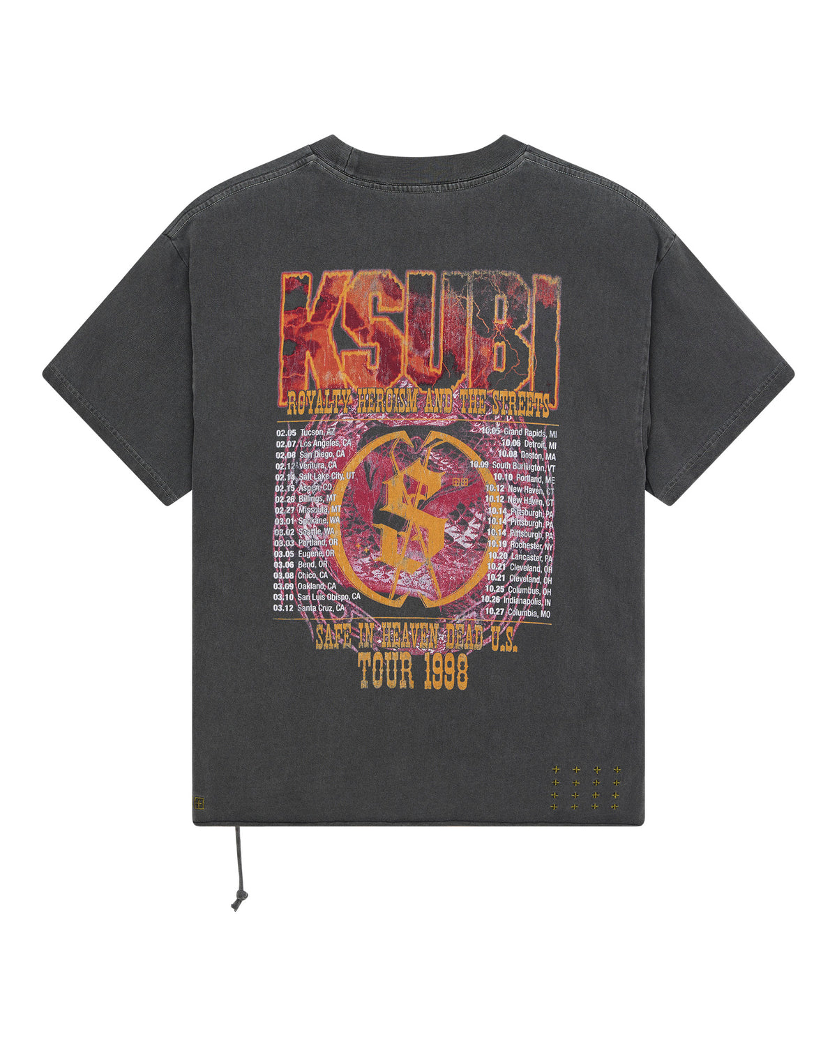 KICKSTART EKCESS SS TEE CHARCOAL