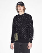 MENS ALLSTAR KNIT CREW BLACK KNITWEAR