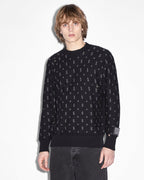 MENS ALLSTAR KNIT CREW BLACK KNITWEAR