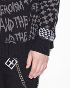Mens Heroism Cardigan Black Regular Knitwear - Black