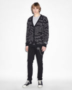 Mens Heroism Cardigan Black Regular Knitwear - Black