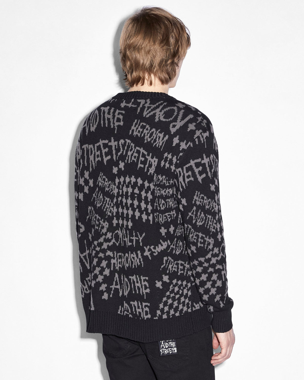 Mens Heroism Cardigan Black Regular Knitwear - Black